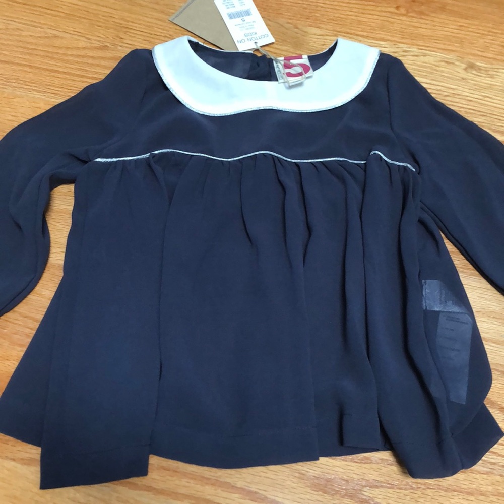 NWT girls light weight summer blouse